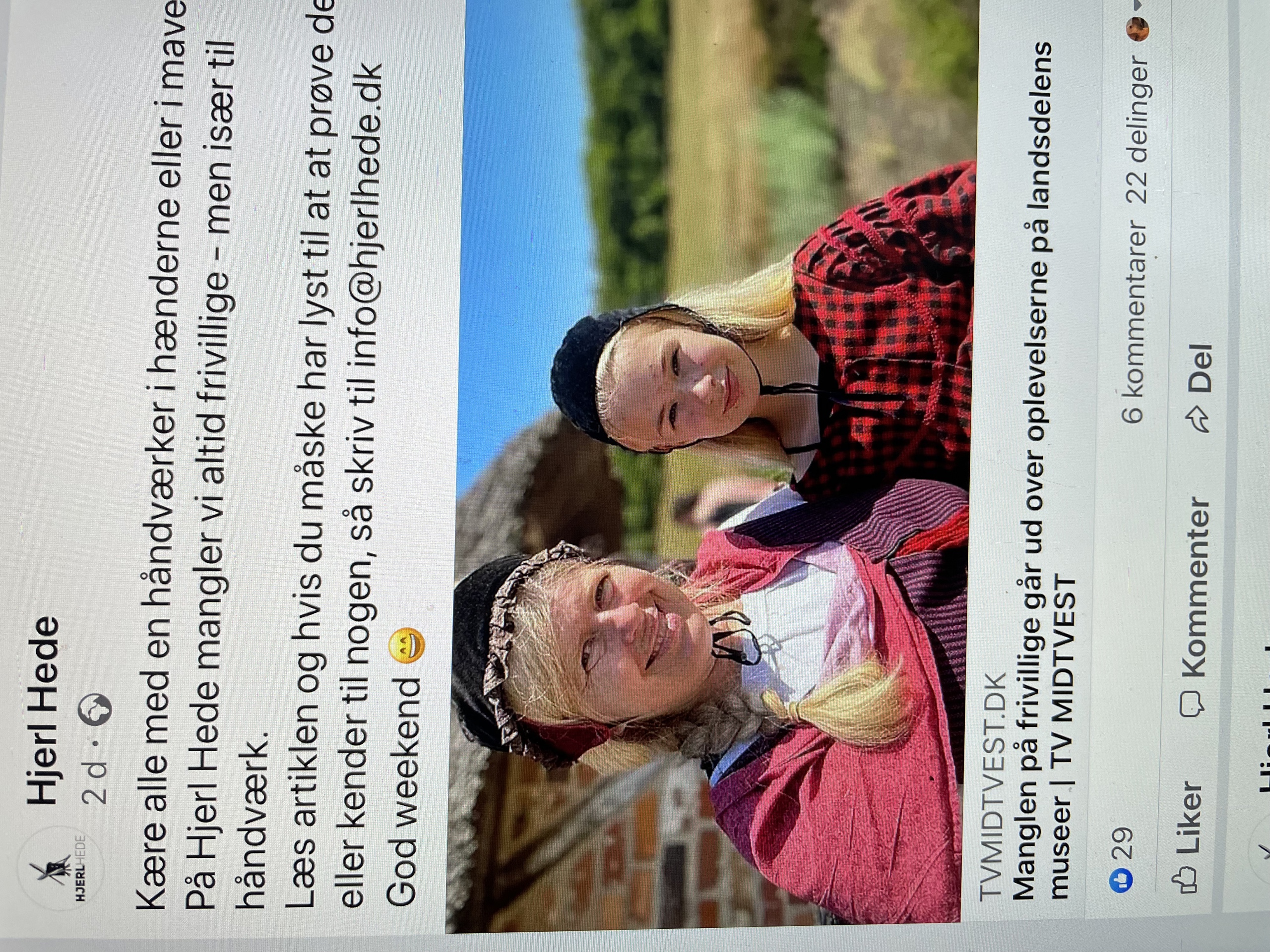 Venneforeningsglimt - Hjerl Hedes frivillige